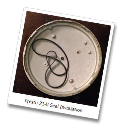 Presto 21-B pressure canner seal installation with video.