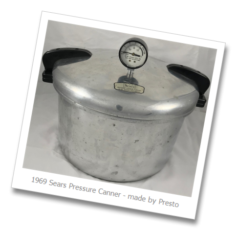 Presto's cast-aluminum canner badged for Sears.