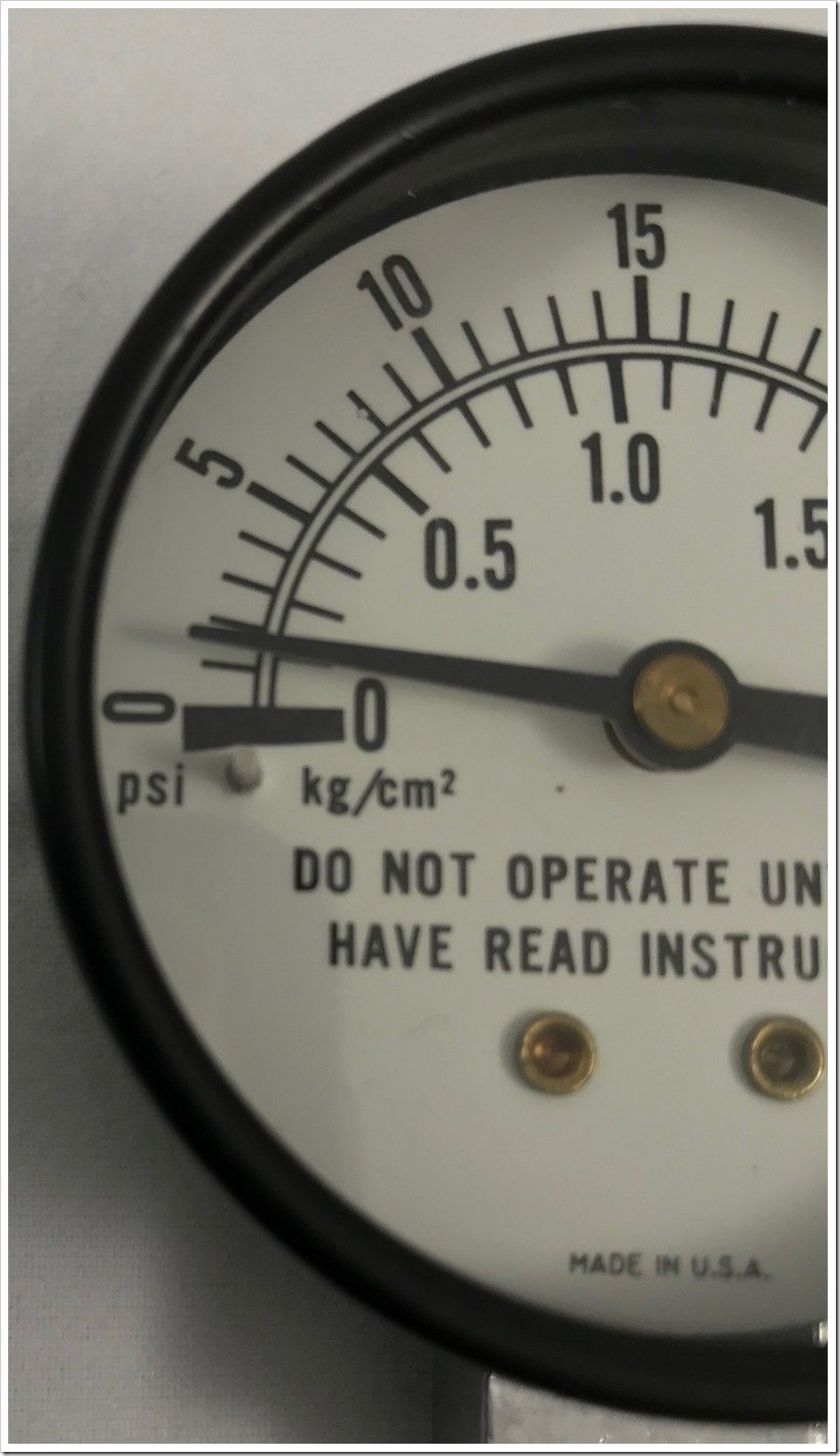 Bad pressure canner gauge.